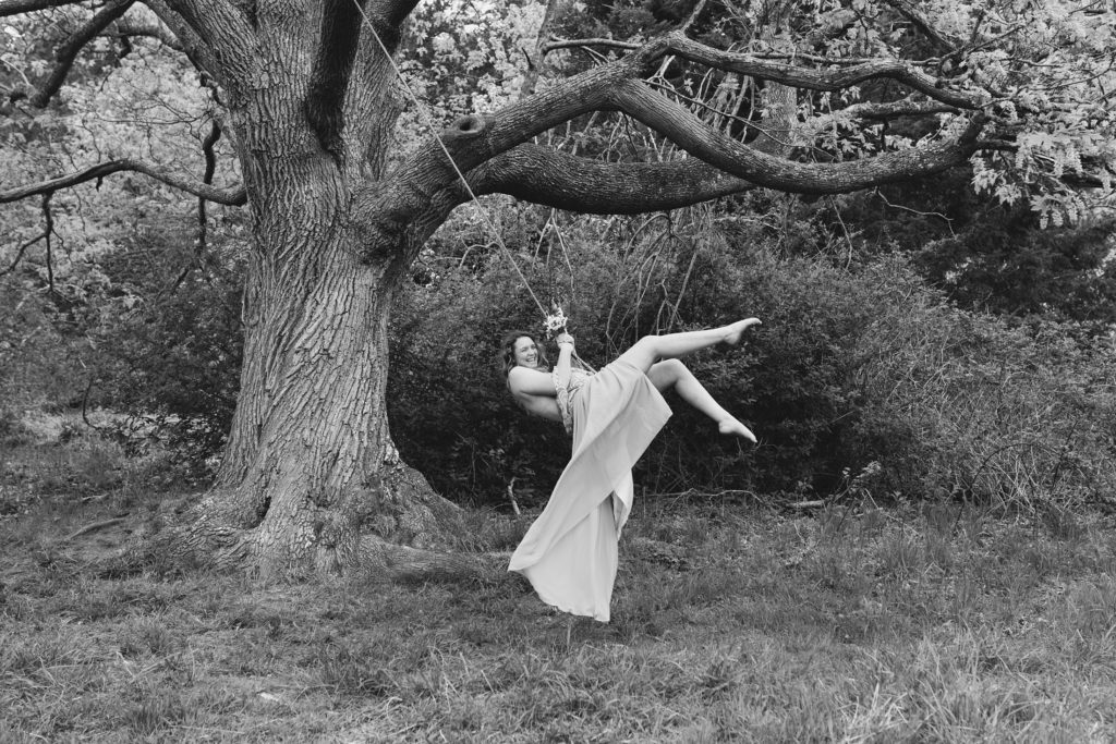 Anacortes Meadow Boudoir Portrait Swing