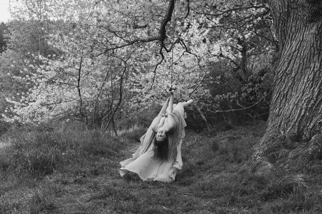 Boudoir Portrait in an Anacortes Meadow