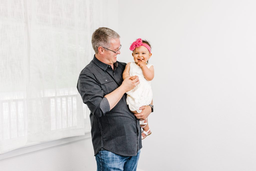 Daddy Daughter Portrait in Milton Photography Studio